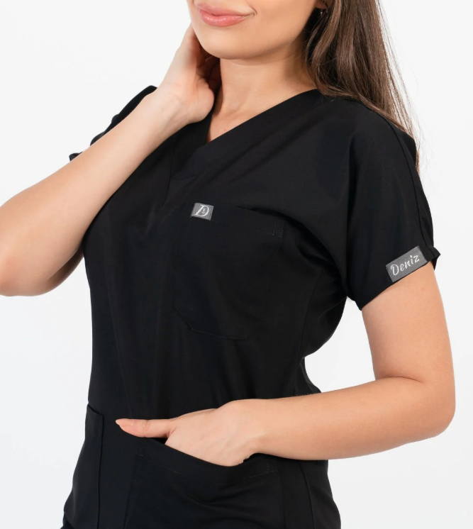 DENİZ SİYAH TEK ÜST