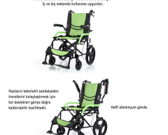 SWEMO REFAKATÇİ TEKERLEKLİ SANDALYE