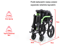 SWEMO REFAKATÇİ TEKERLEKLİ SANDALYE