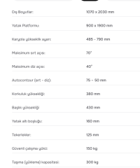 HASTA YATAĞI 4055 3 MOTORLU ABS KAPLAMA