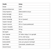 MANUEL EKOSE DESENLİ TEKERLEKLİ SANDALYE