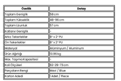 ALÜMİNYUM SEPETLİ WALKER ROLATÖR