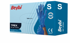 BEYBİ TPEX Eldiven Mavi S 100 Lü Kutu