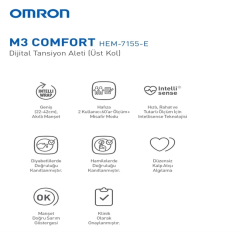OMRON M3 Comfort  Manşetli Üst Koldan Ölçer Dijital Tansiyon Aleti