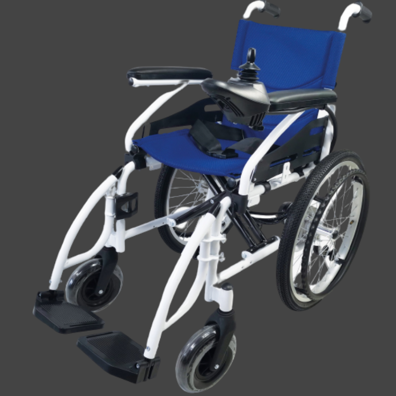 Poylin P200C Katlanabilir Çocuk Akülü Tekerlekli Sandalye Mavi