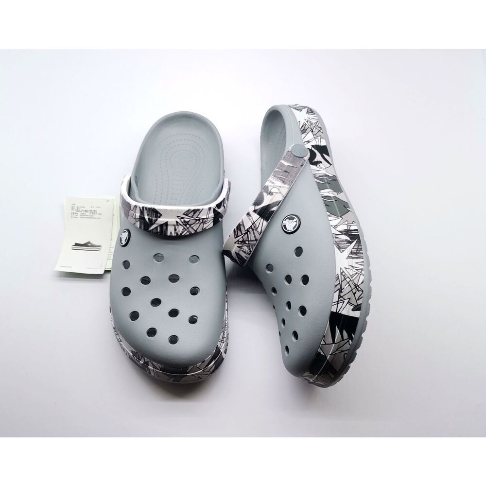Crocs Terlik Gri Desenli