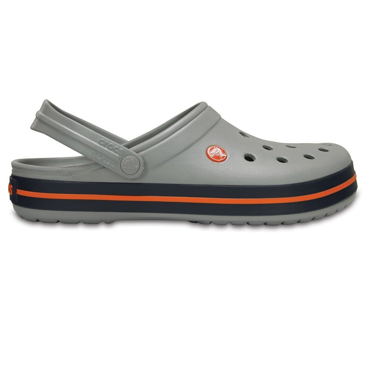 Crocs Terlik Gri Turuncu Bantlı
