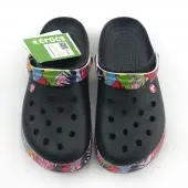 Crocs Terlik Siyah Desenli